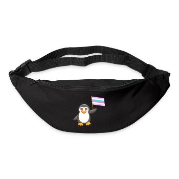 Gay Pride Antarctique Animal Pingouin Bigender LGBT - Sac banane - noir - Devant