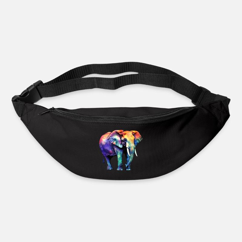 Éléphant - Sac banane - noir