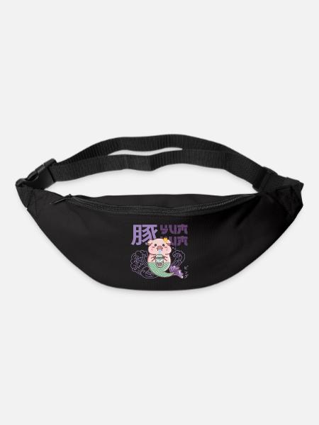 Cochon sirène - Sac banane - noir