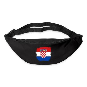 Hrvatska Pride Balkan Drapeau croate Croatie - Sac banane - noir - Devant