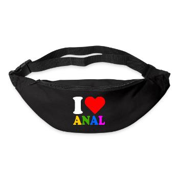 I love anal - Sac banane - noir - Devant