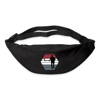 floorball floorball floorball season bandy sunset - Bum bag - black - Front