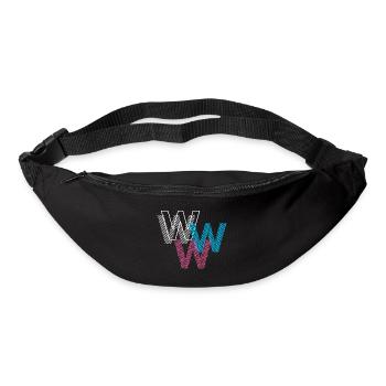 W Buchstabe - Gürteltasche - Schwarz - Vorne