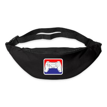 Gaming Gamepad Logo | Colors can be changed - Bum bag - black - Front