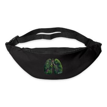La jungle est le poumon vert de notre terre - Sac banane - noir - Devant