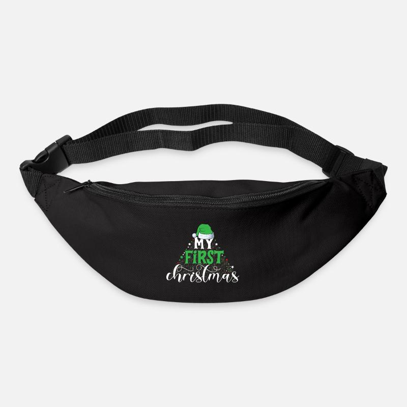Erstes Weihnachten - Gürteltasche - Schwarz