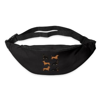 Dachshund selection - Bum bag - black - Front