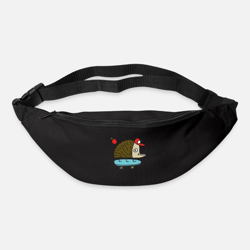Skater Igel by cheslo - Bum bag - black