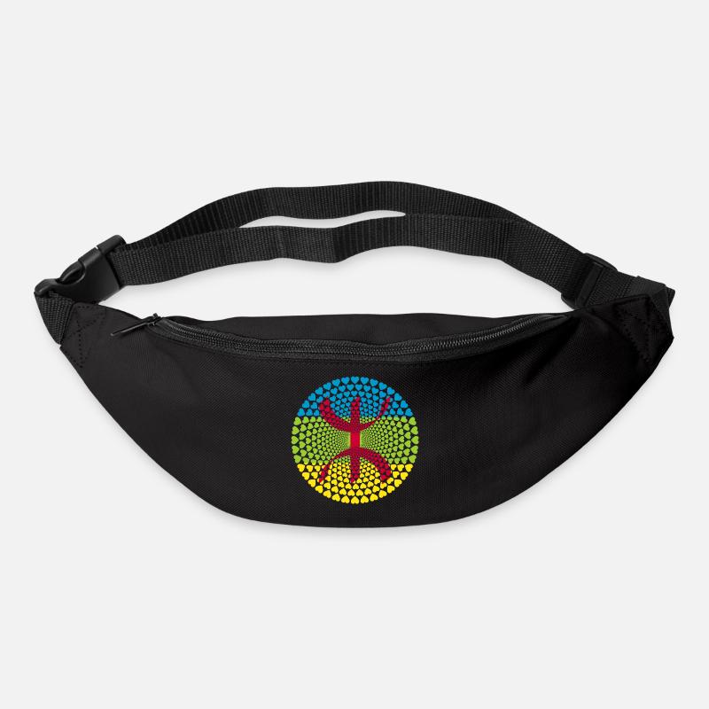 Amazigh Tamazight ⴰⵎⴰⵣⵉⵖ Berber Morocco Marokko - Gürteltasche - Schwarz