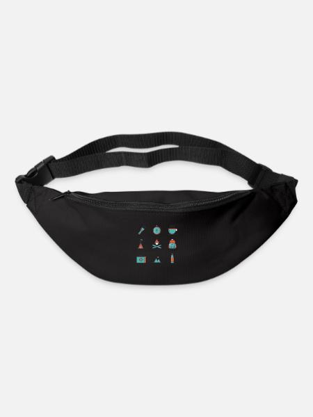Wanderlust - Gürteltasche - Schwarz