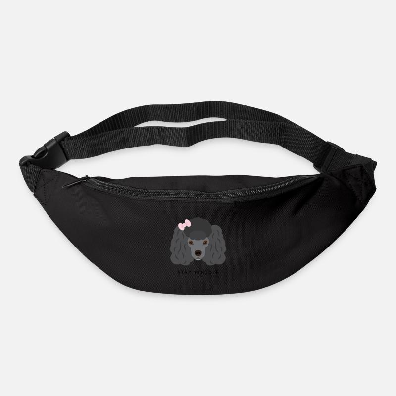 Schwarzer Pudel - Gürteltasche - Schwarz