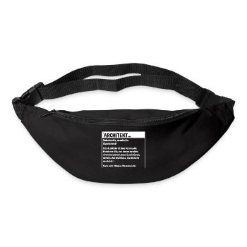 Architekt Definition - Gürteltasche - Schwarz - Vorne