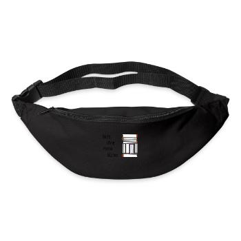 Nicht ohne meine Buecher - Gürteltasche - Schwarz - Vorne