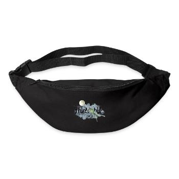shirt motif frog moon positive think big blue-gray - Bum bag - black - Front