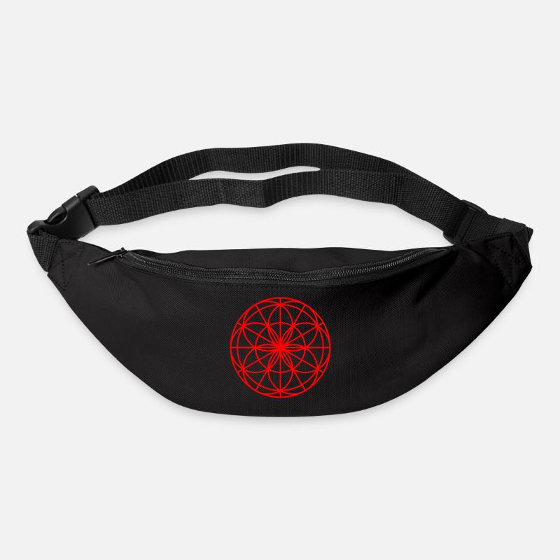 Mandala Spirit light rot - Gürteltasche - Schwarz