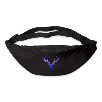 Cerf Low Poly Cosmos - Gürteltasche - Schwarz - Vorne