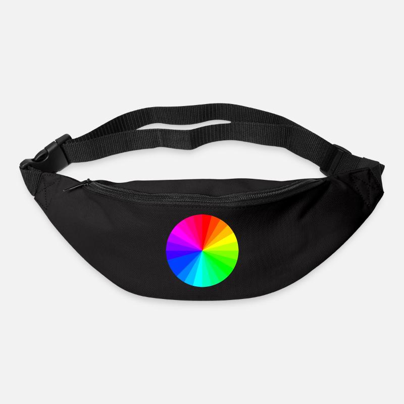 Farbkreis - Gürteltasche - Schwarz