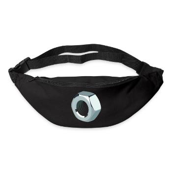 Schraubenmutter - Gürteltasche - Schwarz - Vorne