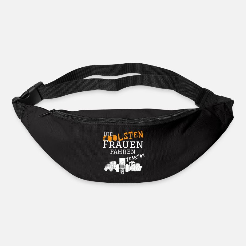 Die coolsten Frauen Traktor - Gürteltasche - Schwarz
