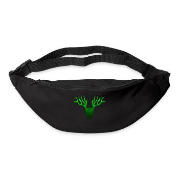 Cerf écologie flat - Sac banane - noir - Devant