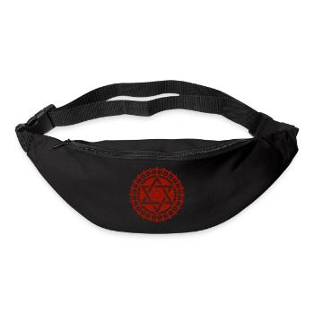 Davidstern - Gürteltasche - Schwarz - Vorne