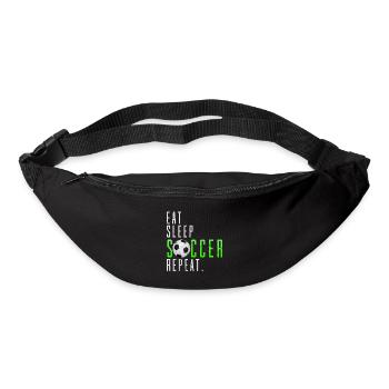 Eat Sleep Soccer Repeat Football Saying Gift - Bum bag - black - Front