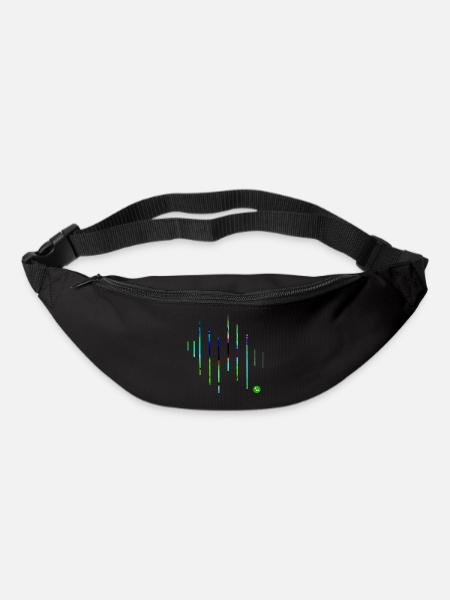 Geometric art - Bum bag - black