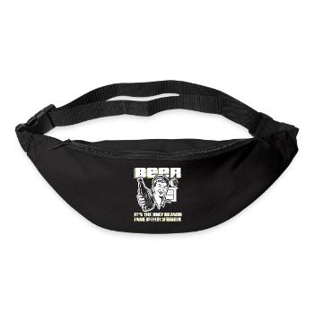 Beer Wakes Me Up Afternoon Gift - Bum bag - black - Front