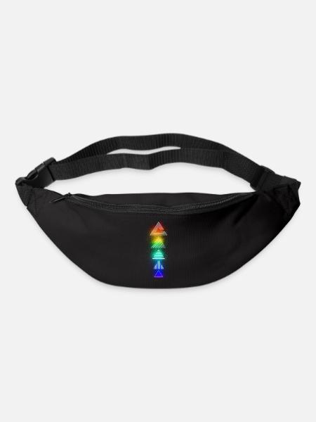 Neon Dreick Bunt - Gürteltasche - Schwarz