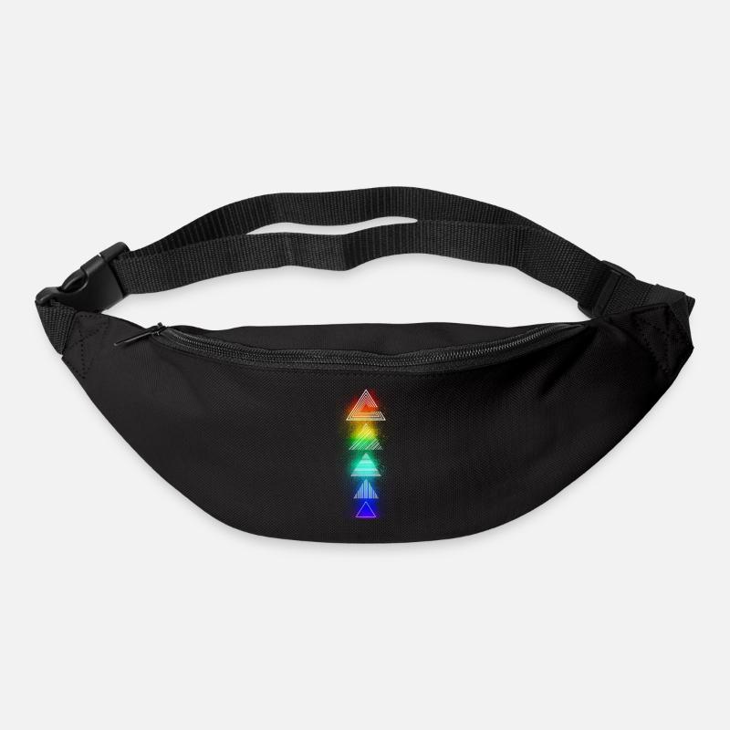 Neon Dreick Bunt - Gürteltasche - Schwarz