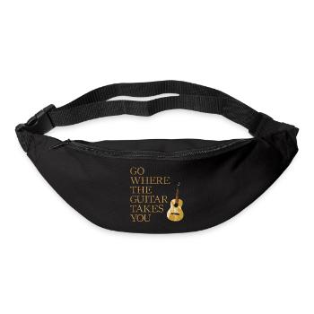 Gitarren Weg - Gürteltasche - Schwarz - Vorne