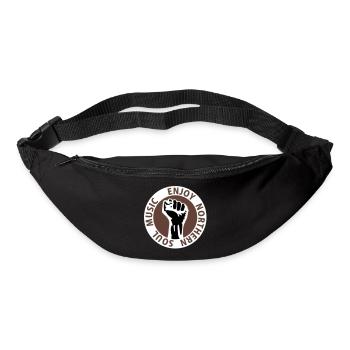 3 colors - Enjoy Northern Soul Music - nighter - Sac banane - noir - Devant