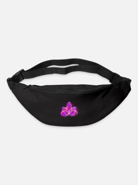 Lotus flower Purple red powder - Bum bag - black