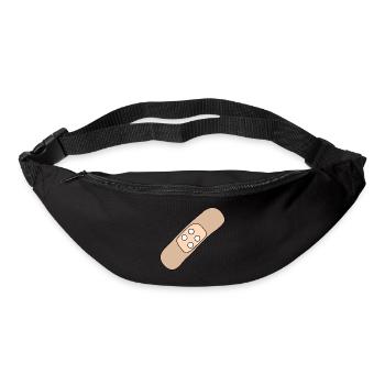 Pflaster, Wunde, Verletzung, Heilung, Geschenkidee - Gürteltasche - Schwarz - Vorne