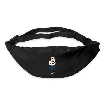 Faultier Student - Party - relaxen - Gürteltasche - Schwarz - Vorne