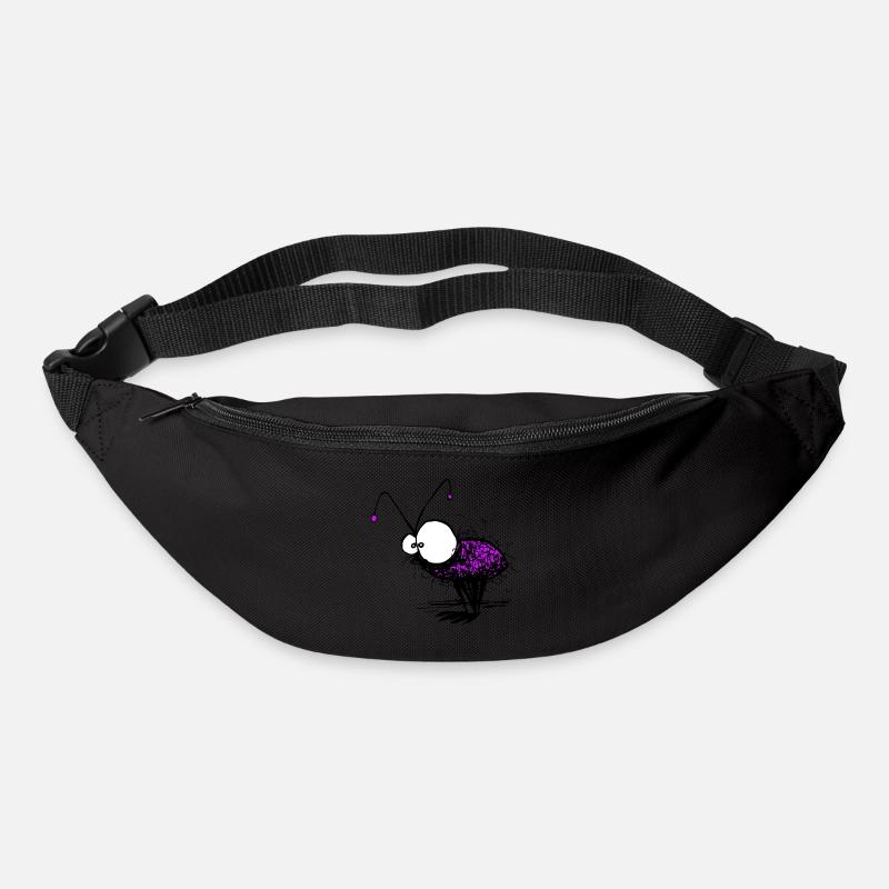 Eintagsfliege Lustige Illustration - Gürteltasche - Schwarz