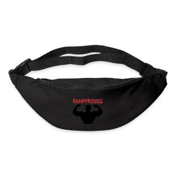 Kampfkoloss Training Motivaton Geschenk - Gürteltasche - Schwarz - Vorne