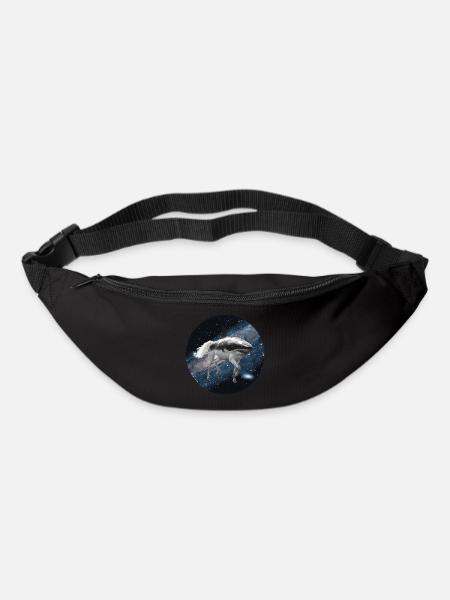 Shark horse in outer space - Bum bag - black
