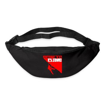 Born To Climb Red - Sac banane - noir - Devant