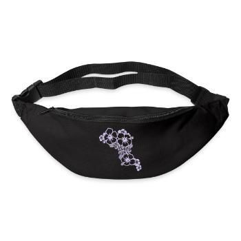 flower - Sac banane - noir - Devant