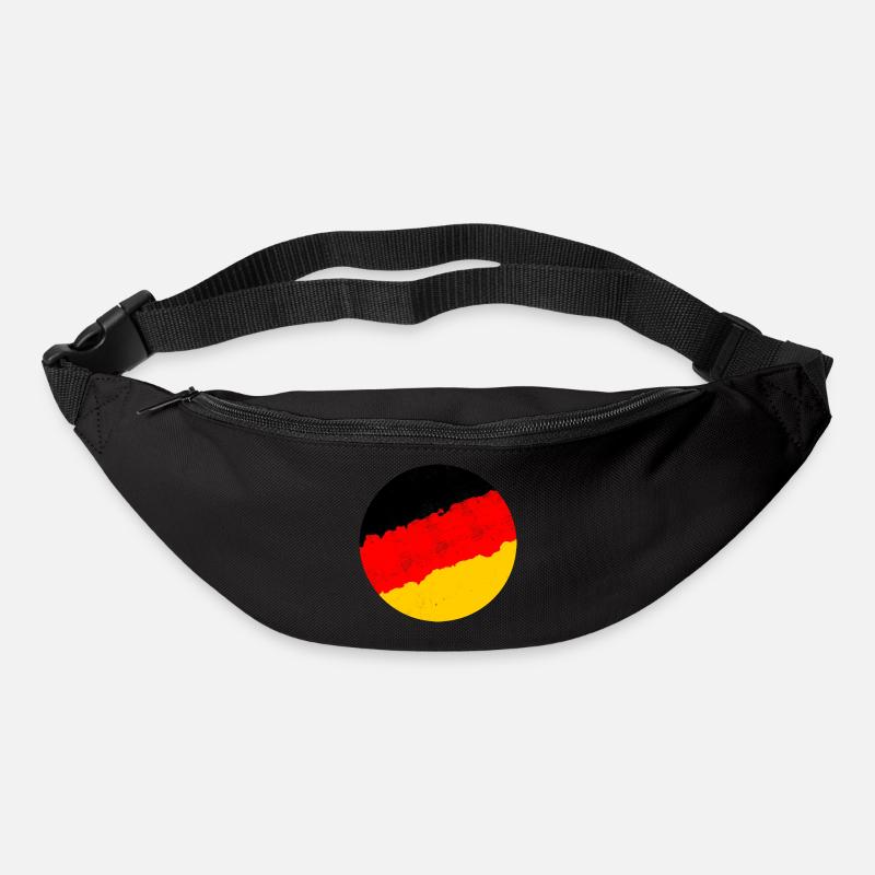 drapeau Allemagne - Sac banane - noir