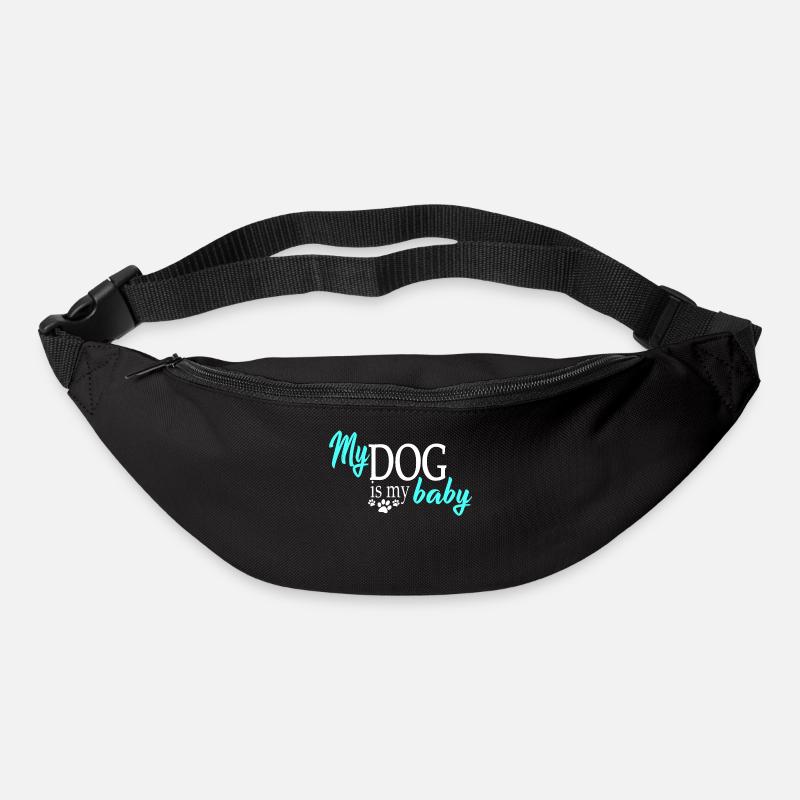 Hund Hunde - Gürteltasche - Schwarz