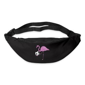 Flamingo Soccer Pink Soccer Gift - Bum bag - black - Front