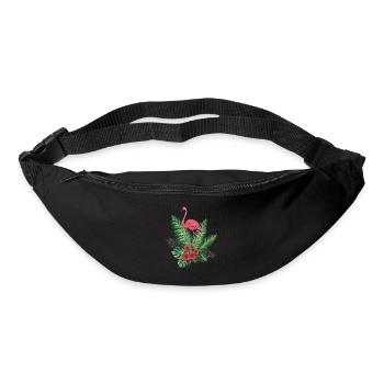 Tropical flamingo - Bum bag - black - Front