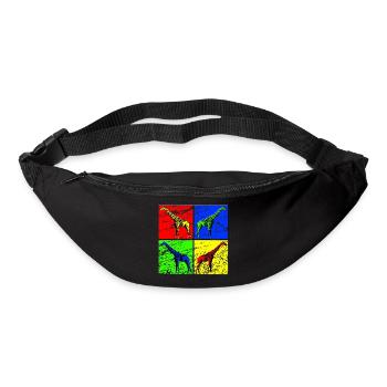 Giraffe - Gürteltasche - Schwarz - Vorne