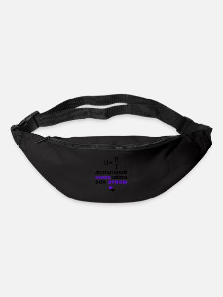 Elektroniker T-Shirt Rebell Querdenker - Gürteltasche - Schwarz