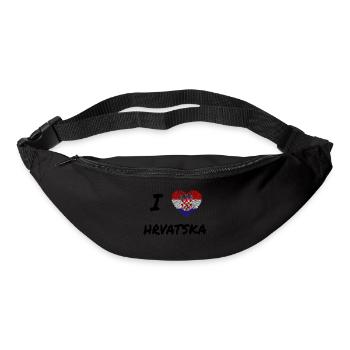 Love for Croatia - Bum bag - black - Front