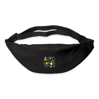 légume - Sac banane - noir - Devant
