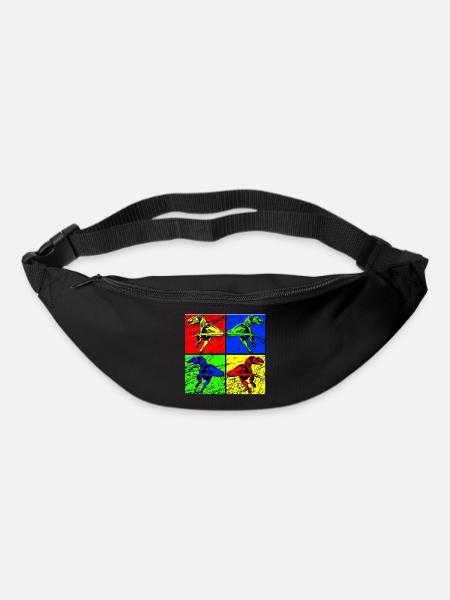 Dinosaurier - Gürteltasche - Schwarz