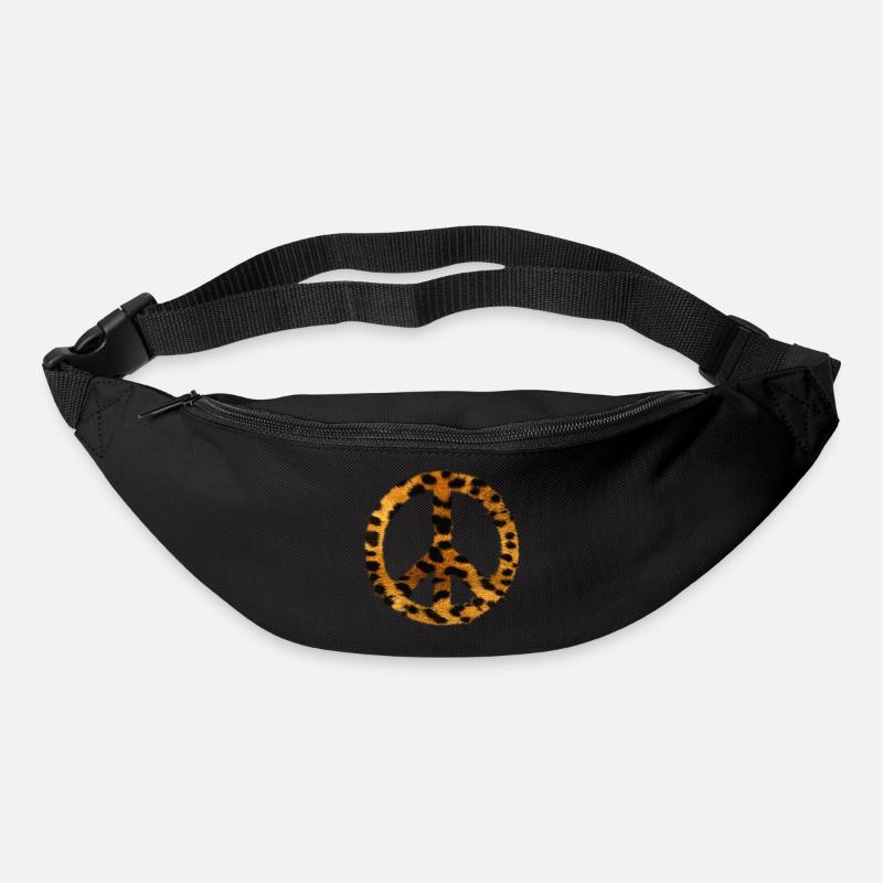 Peace my love - Gürteltasche - Schwarz